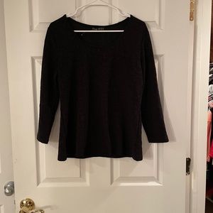 Forever 21 Black Lace 3/4 sleeve top 1X